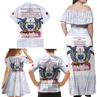 Samoa Independence Day Family Matching Off Shoulder Maxi Dress and Hawaiian Shirt Samoa United For A New Beginning LT05 - Polynesian Pride