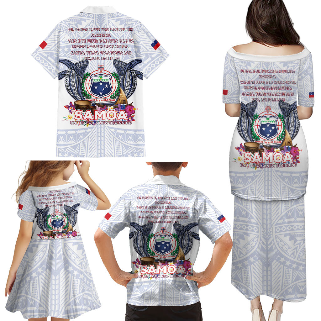 Samoa Independence Day Family Matching Puletasi and Hawaiian Shirt Samoa United For A New Beginning LT05 - Polynesian Pride
