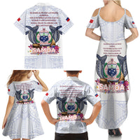 Samoa Independence Day Family Matching Summer Maxi Dress and Hawaiian Shirt Samoa United For A New Beginning LT05 - Polynesian Pride