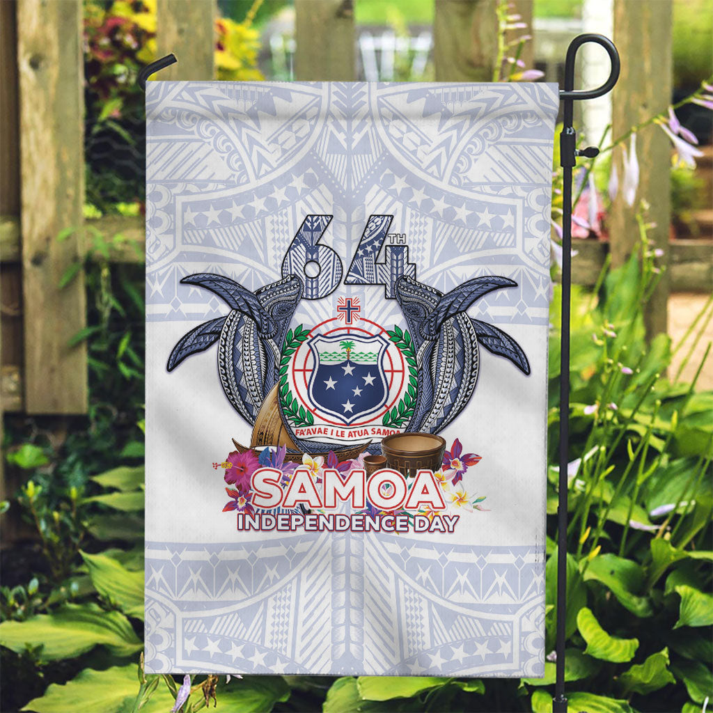 Samoa Independence Day Garden Flag Samoa United For A New Beginning LT05 Garden Flag White - Polynesian Pride