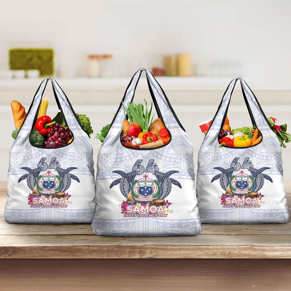 Samoa Independence Day Grocery Bag Samoa United For A New Beginning LT05 3-pack One Size White - Polynesian Pride
