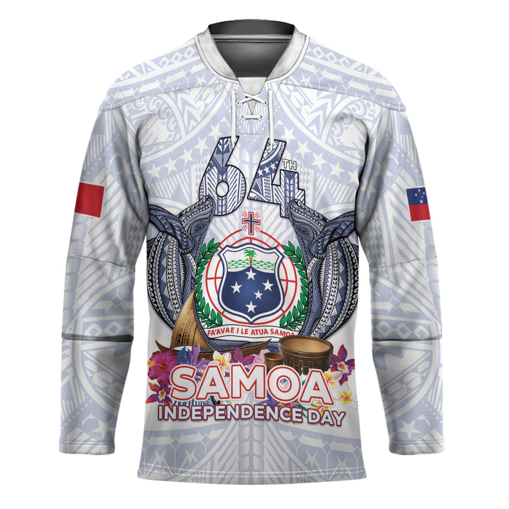 Samoa Independence Day Hockey Jersey Samoa United For A New Beginning LT05 Unisex White - Polynesian Pride