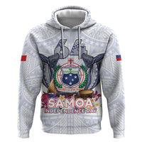 Samoa Independence Day Hoodie Samoa United For A New Beginning LT05 Pullover Hoodie White - Polynesian Pride