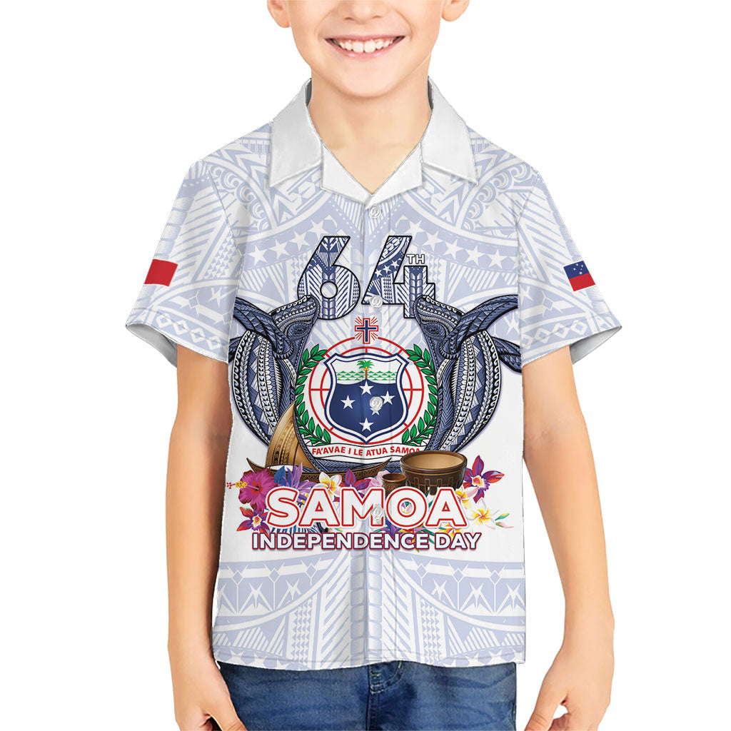 Samoa Independence Day Kid Hawaiian Shirt Samoa United For A New Beginning LT05 Kid White - Polynesian Pride