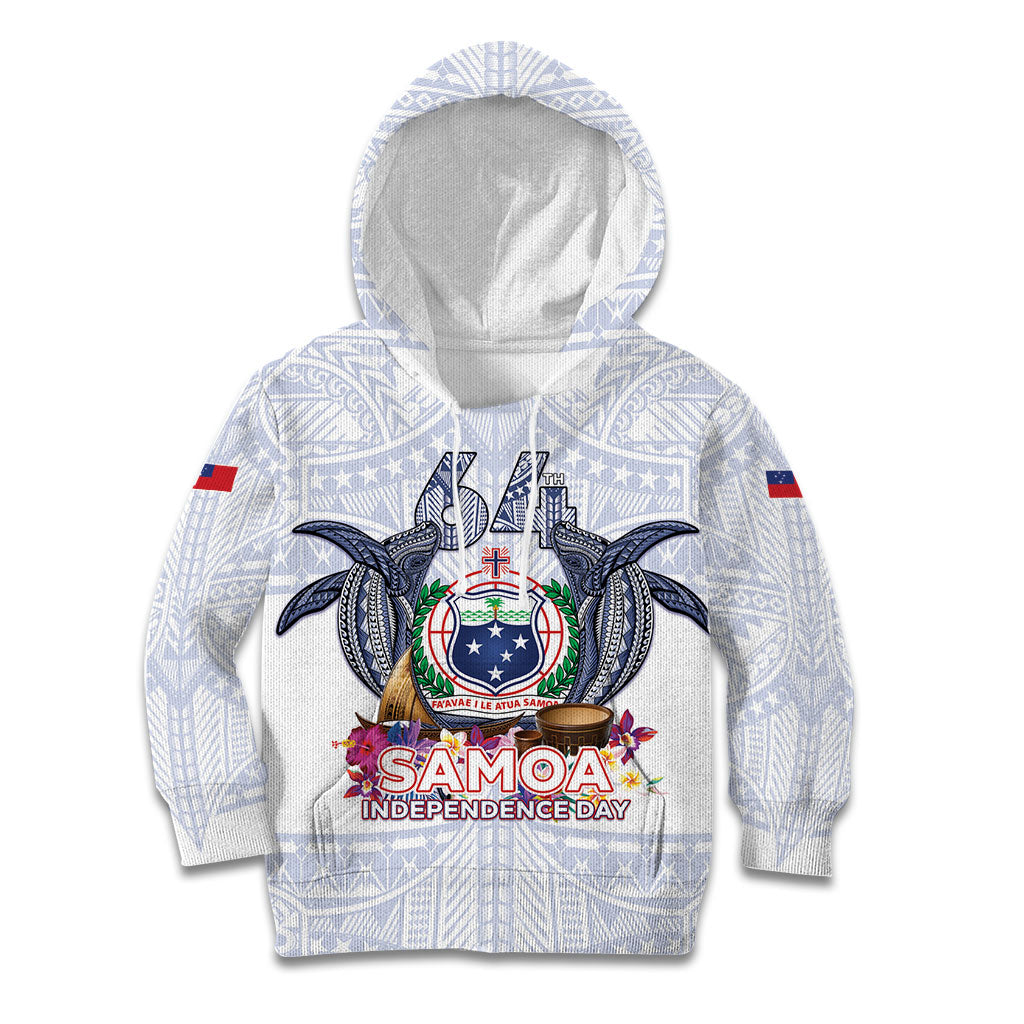 Samoa Independence Day Kid Hoodie Samoa United For A New Beginning LT05 Hoodie White - Polynesian Pride