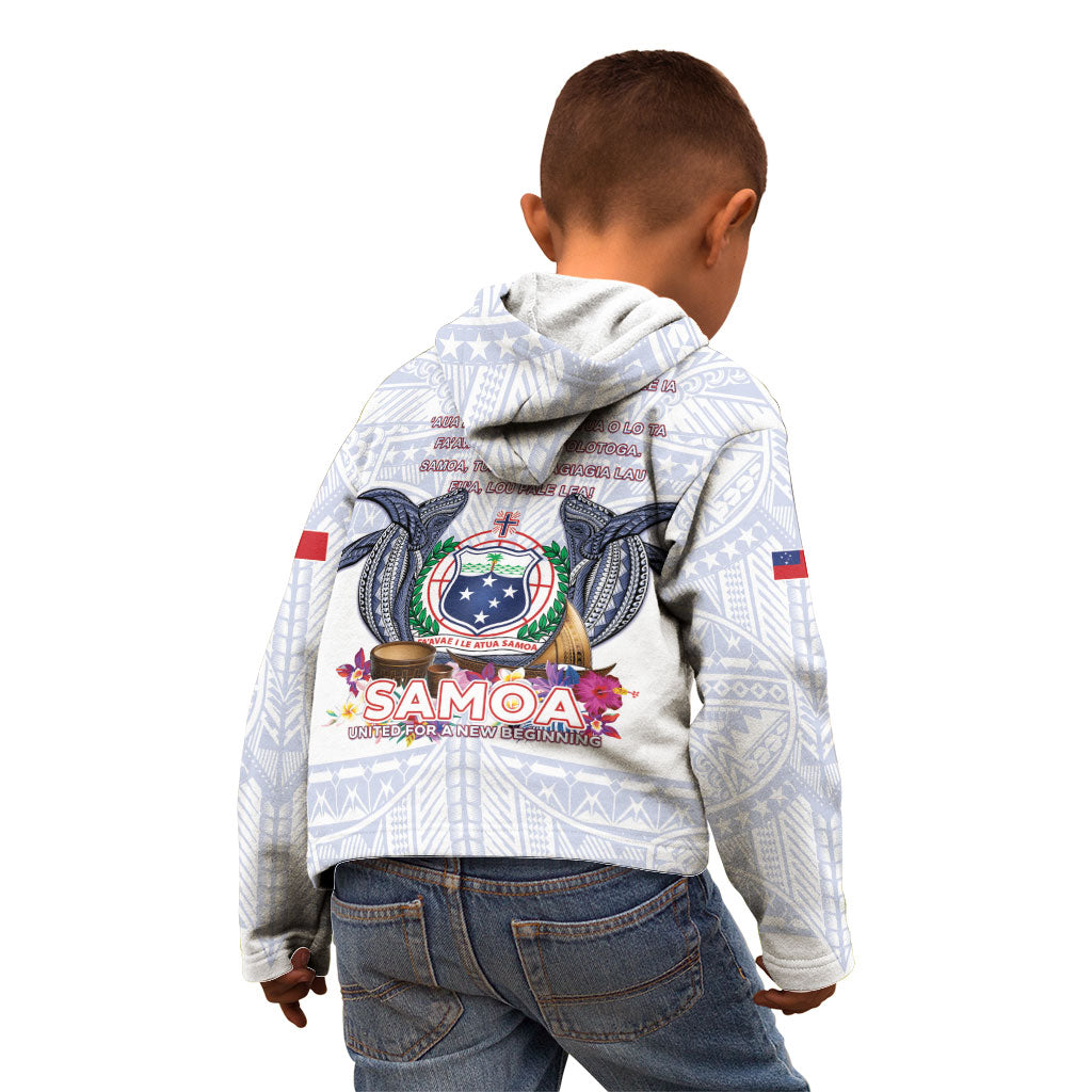 Samoa Independence Day Kid Hoodie Samoa United For A New Beginning LT05 - Polynesian Pride