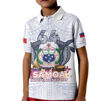 Samoa Independence Day Kid Polo Shirt Samoa United For A New Beginning LT05 Kid White - Polynesian Pride