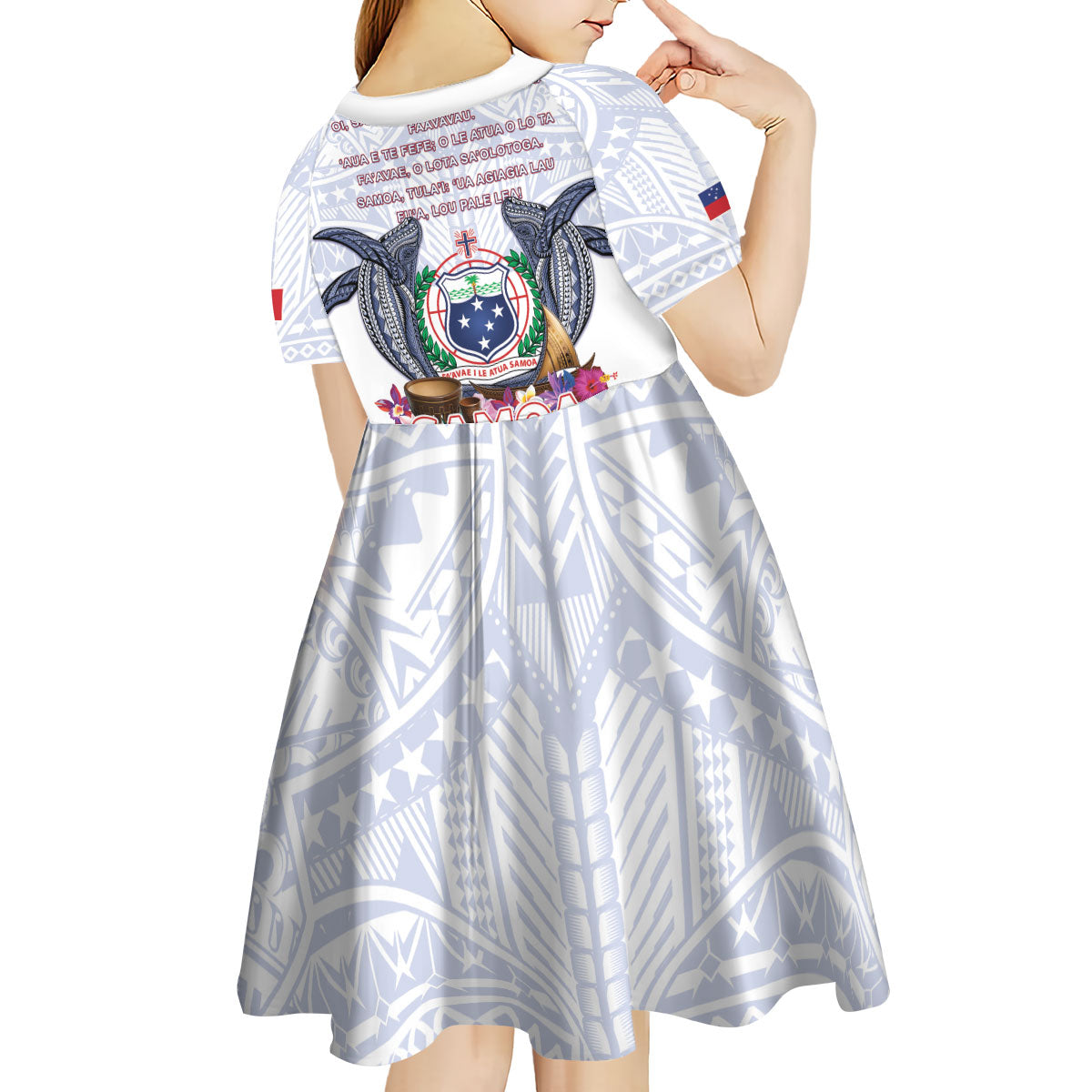 Samoa Independence Day Kid Short Sleeve Dress Samoa United For A New Beginning LT05 - Polynesian Pride