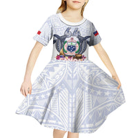 Samoa Independence Day Kid Short Sleeve Dress Samoa United For A New Beginning LT05 - Polynesian Pride