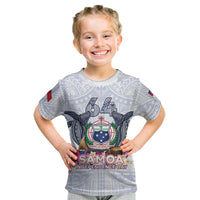 Samoa Independence Day Kid T Shirt Samoa United For A New Beginning LT05 White - Polynesian Pride