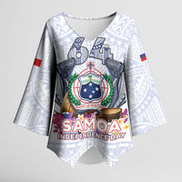 Samoa Independence Day Kimono Sleeve Blouse Samoa United For A New Beginning LT05 Female White - Polynesian Pride