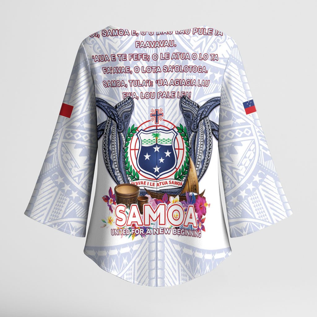 Samoa Independence Day Kimono Sleeve Blouse Samoa United For A New Beginning LT05 - Polynesian Pride