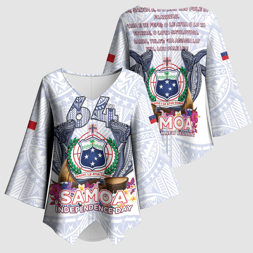 Samoa Independence Day Kimono Sleeve Blouse Samoa United For A New Beginning LT05 - Polynesian Pride