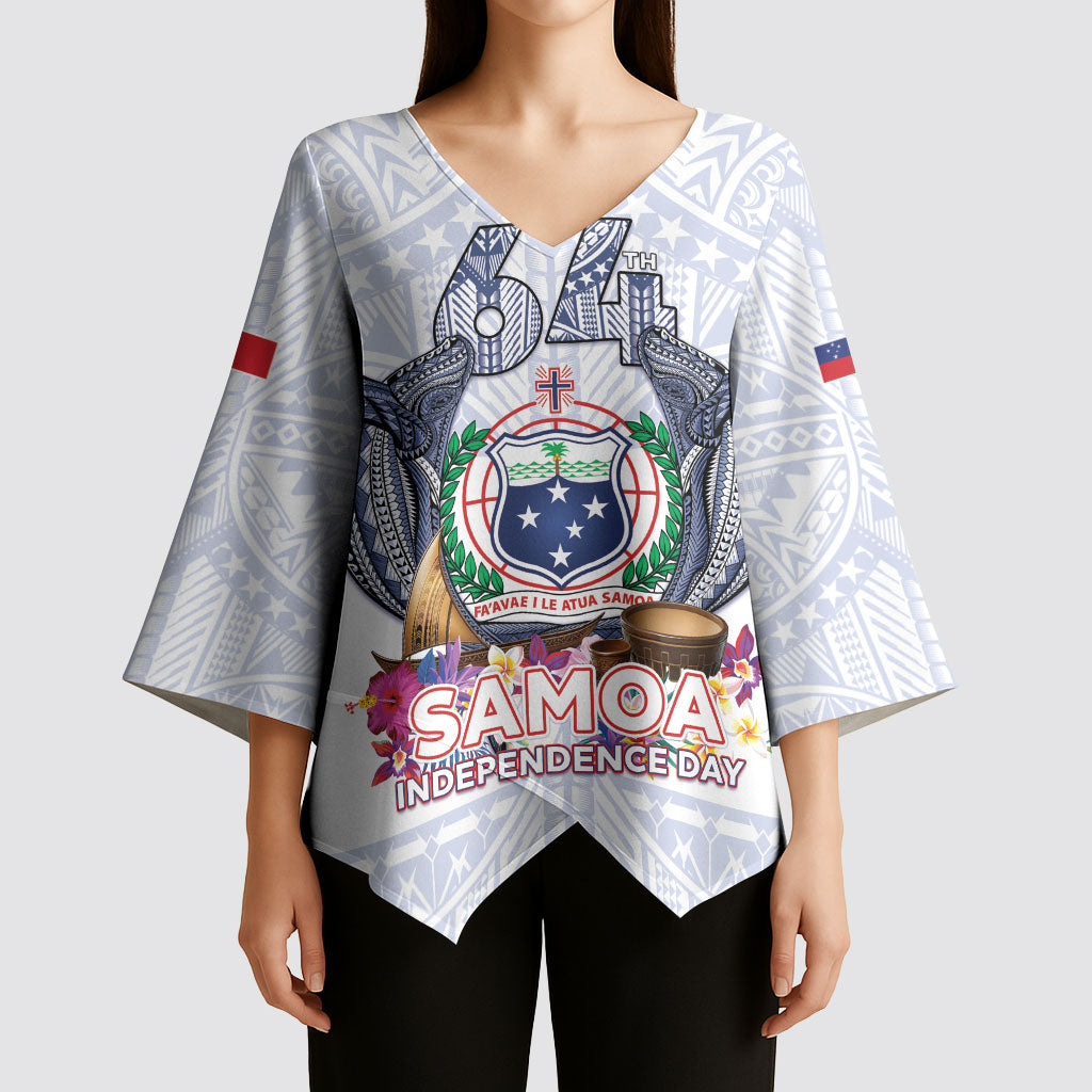 Samoa Independence Day Kimono Sleeve Blouse Samoa United For A New Beginning LT05 - Polynesian Pride