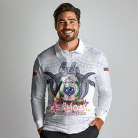 Samoa Independence Day Long Sleeve Polo Shirt Samoa United For A New Beginning LT05 - Polynesian Pride