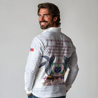 Samoa Independence Day Long Sleeve Polo Shirt Samoa United For A New Beginning LT05 - Polynesian Pride
