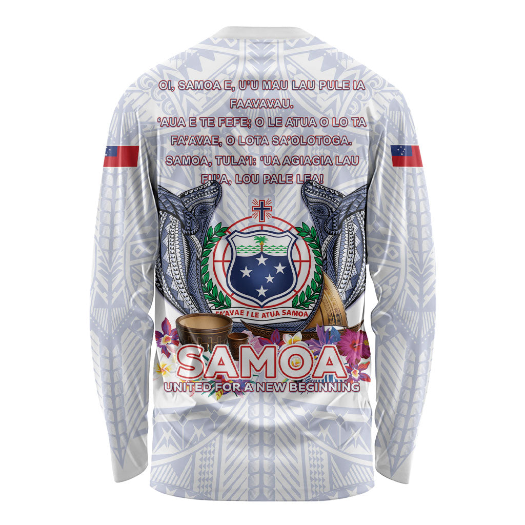 Samoa Independence Day Long Sleeve Shirt Samoa United For A New Beginning LT05 - Polynesian Pride