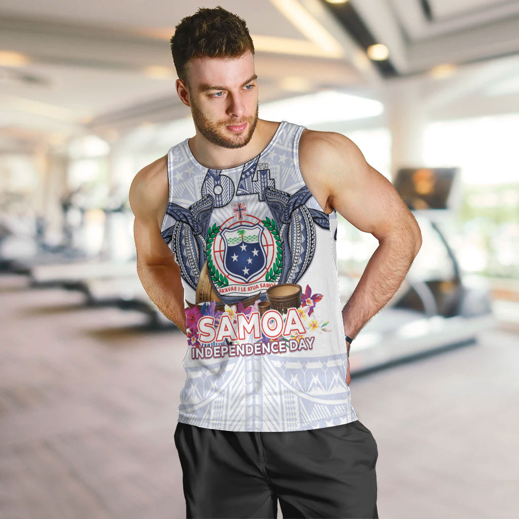 Samoa Independence Day Men Tank Top Samoa United For A New Beginning LT05 White - Polynesian Pride