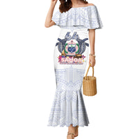 Samoa Independence Day Mermaid Dress Samoa United For A New Beginning LT05 Women White - Polynesian Pride
