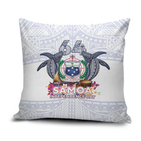 Samoa Independence Day Pillow Cover Samoa United For A New Beginning LT05 White - Polynesian Pride