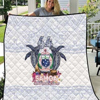 Samoa Independence Day Quilt Samoa United For A New Beginning LT05 White - Polynesian Pride