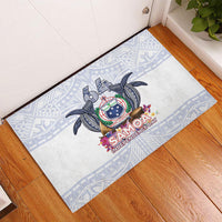 Samoa Independence Day Rubber Doormat Samoa United For A New Beginning LT05 - Polynesian Pride