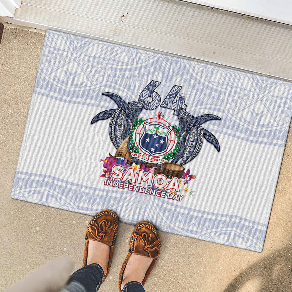 Samoa Independence Day Rubber Doormat Samoa United For A New Beginning LT05 - Polynesian Pride