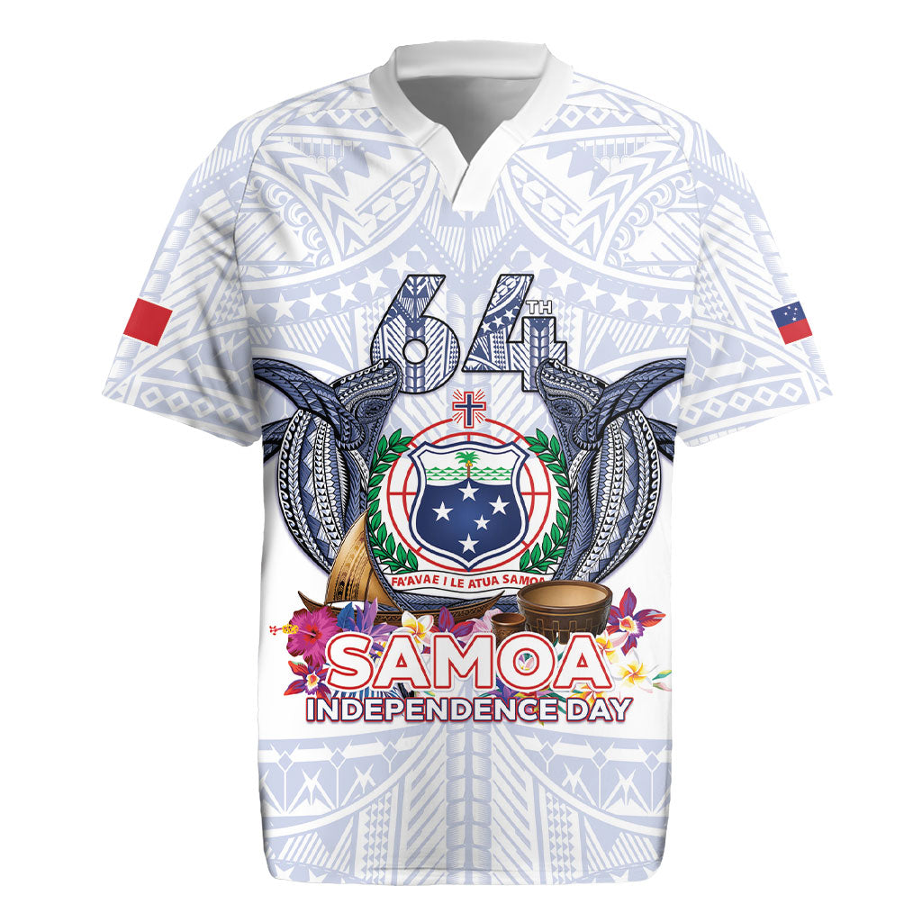 Samoa Independence Day Rugby Jersey Samoa United For A New Beginning LT05 White - Polynesian Pride