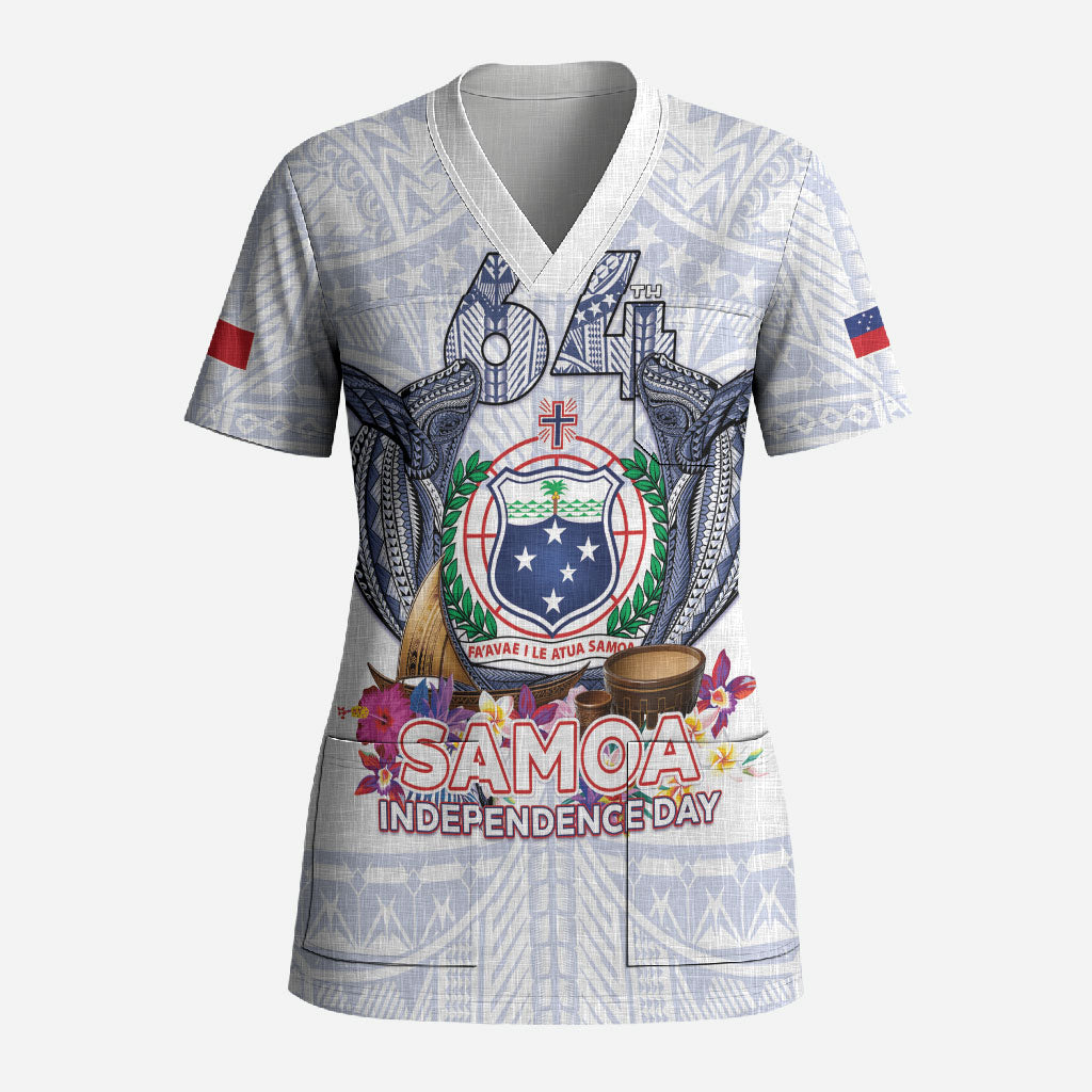 Samoa Independence Day Scrub Top Samoa United For A New Beginning