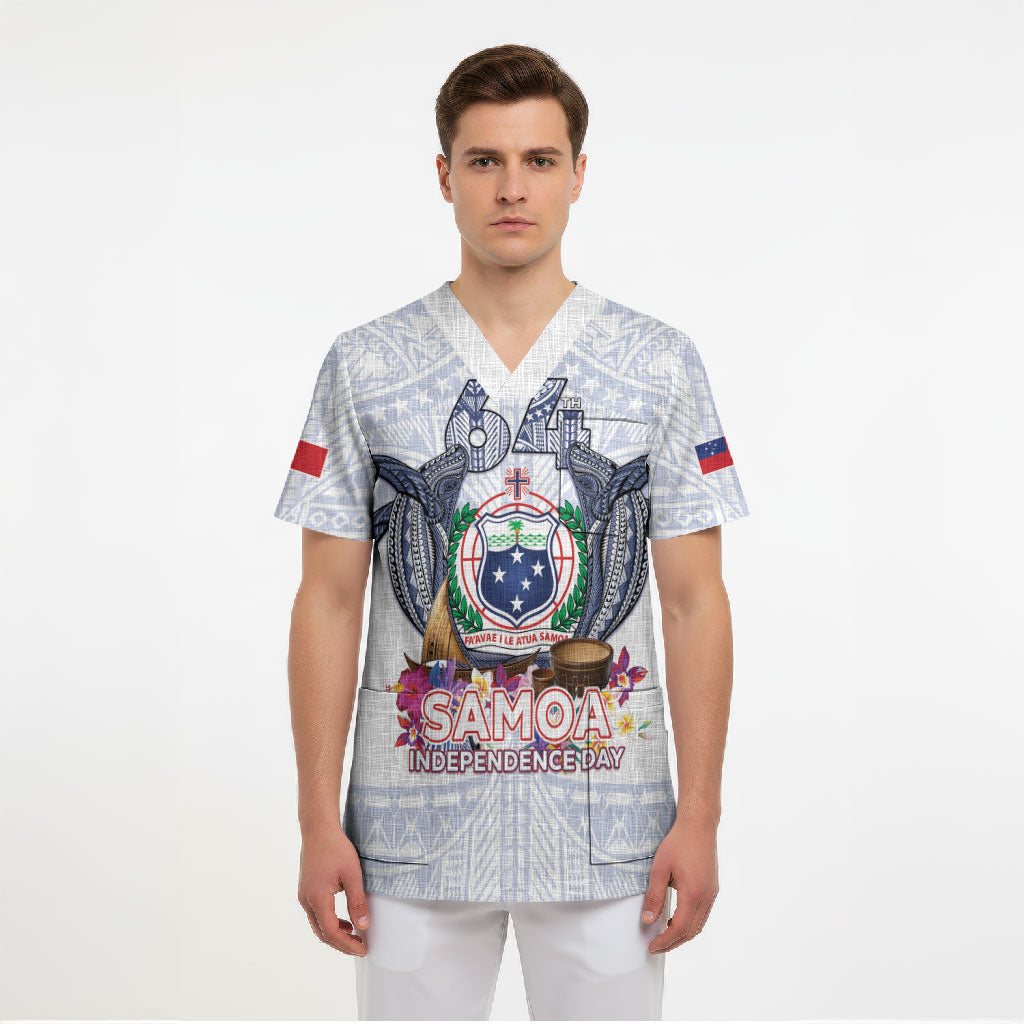 Samoa Independence Day Scrub Top Samoa United For A New Beginning LT05 - Polynesian Pride