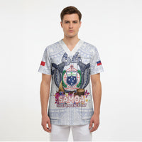 Samoa Independence Day Scrub Top Samoa United For A New Beginning LT05 - Polynesian Pride