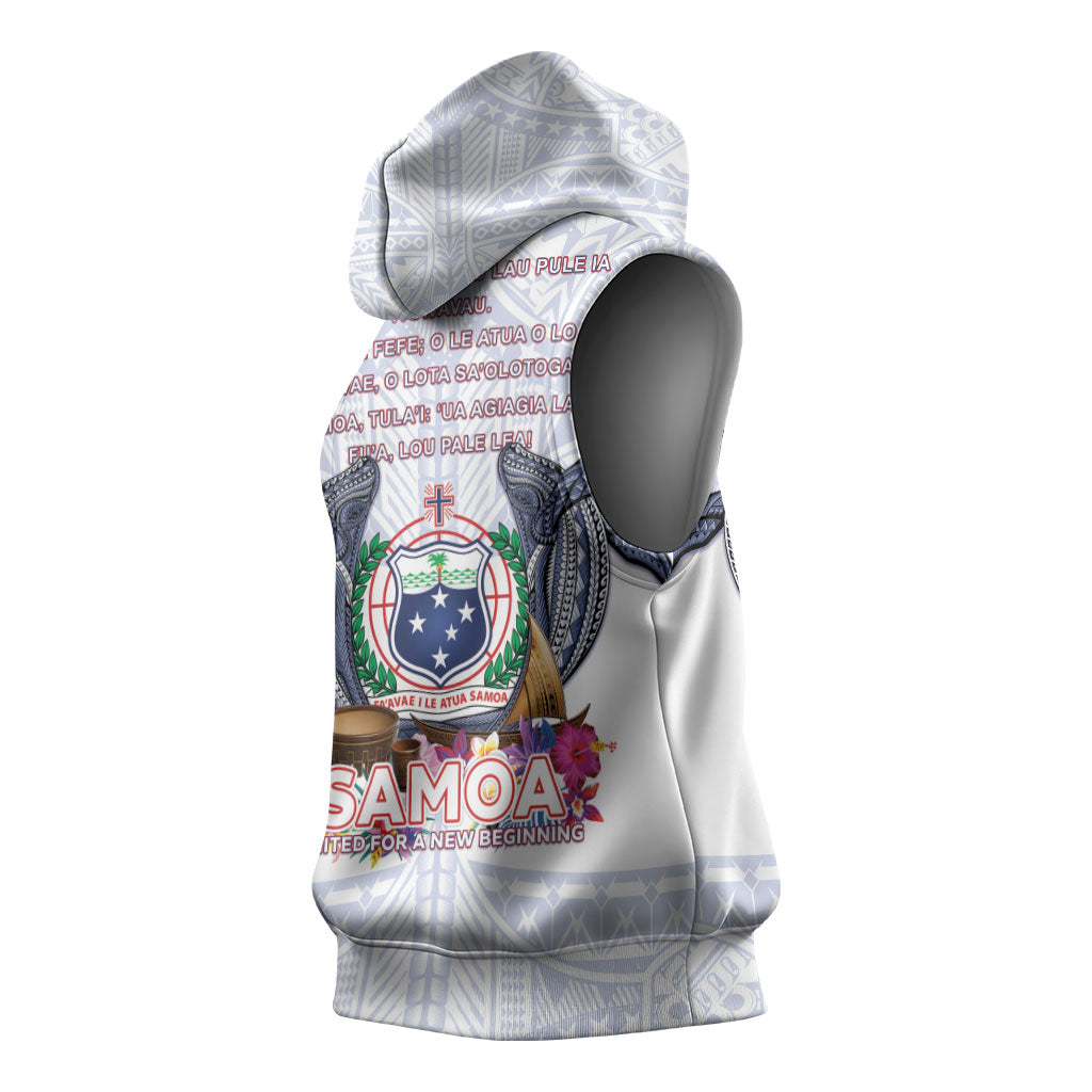 Samoa Independence Day Sleeveless Hoodie Samoa United For A New Beginning LT05 - Polynesian Pride