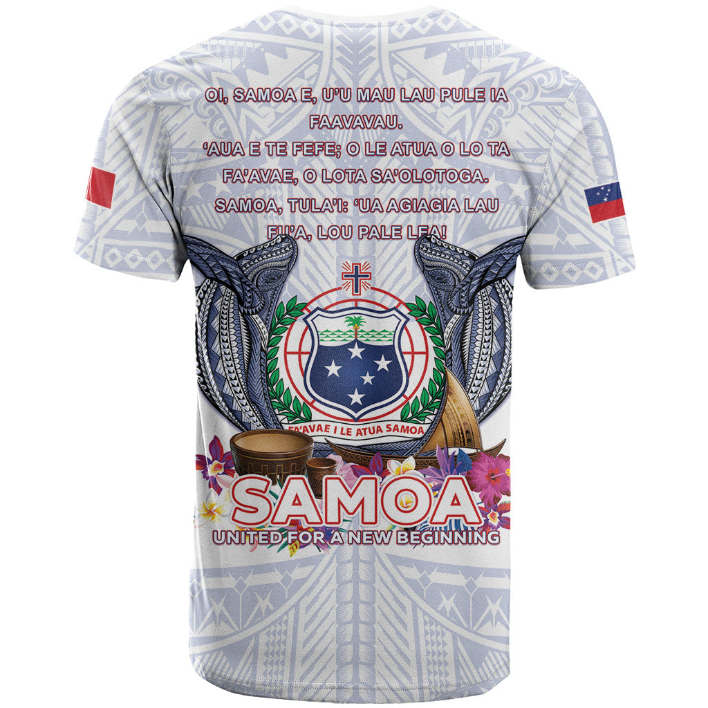 Samoa Independence Day T Shirt Samoa United For A New Beginning LT05 - Polynesian Pride