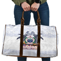 Samoa Independence Day Travel Bag Samoa United For A New Beginning LT05 White - Polynesian Pride