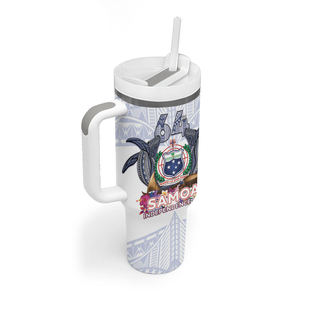 Samoa Independence Day Tumbler With Handle Samoa United For A New Beginning LT05 - Polynesian Pride