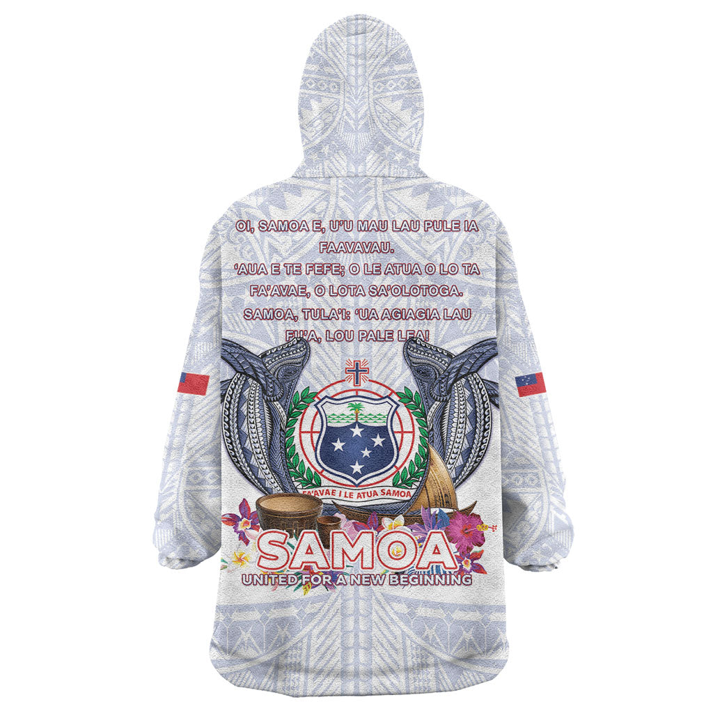 Samoa Independence Day Wearable Blanket Hoodie Samoa United For A New Beginning LT05 - Polynesian Pride
