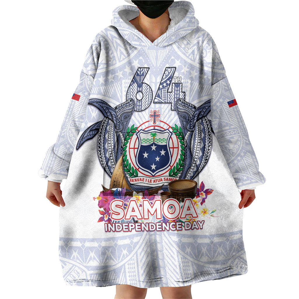 Samoa Independence Day Wearable Blanket Hoodie Samoa United For A New Beginning LT05 - Polynesian Pride