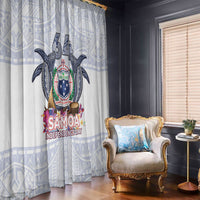 Samoa Independence Day Window Curtain Samoa United For A New Beginning LT05 - Polynesian Pride
