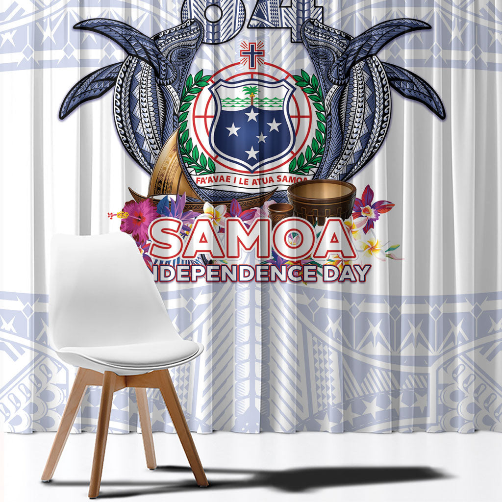 Samoa Independence Day Window Curtain Samoa United For A New Beginning LT05 - Polynesian Pride