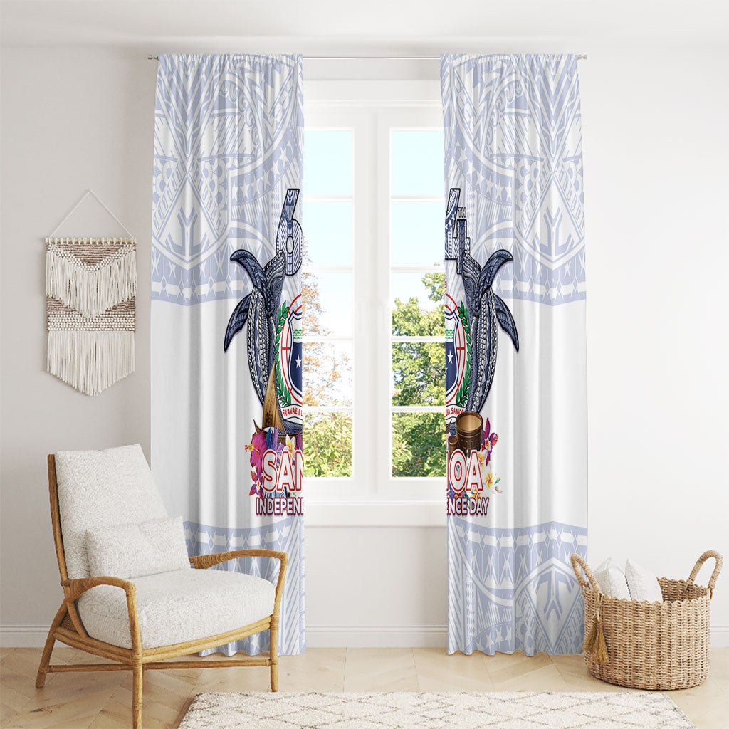 Samoa Independence Day Window Curtain Samoa United For A New Beginning LT05 - Polynesian Pride