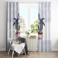 Samoa Independence Day Window Curtain Samoa United For A New Beginning LT05 - Polynesian Pride