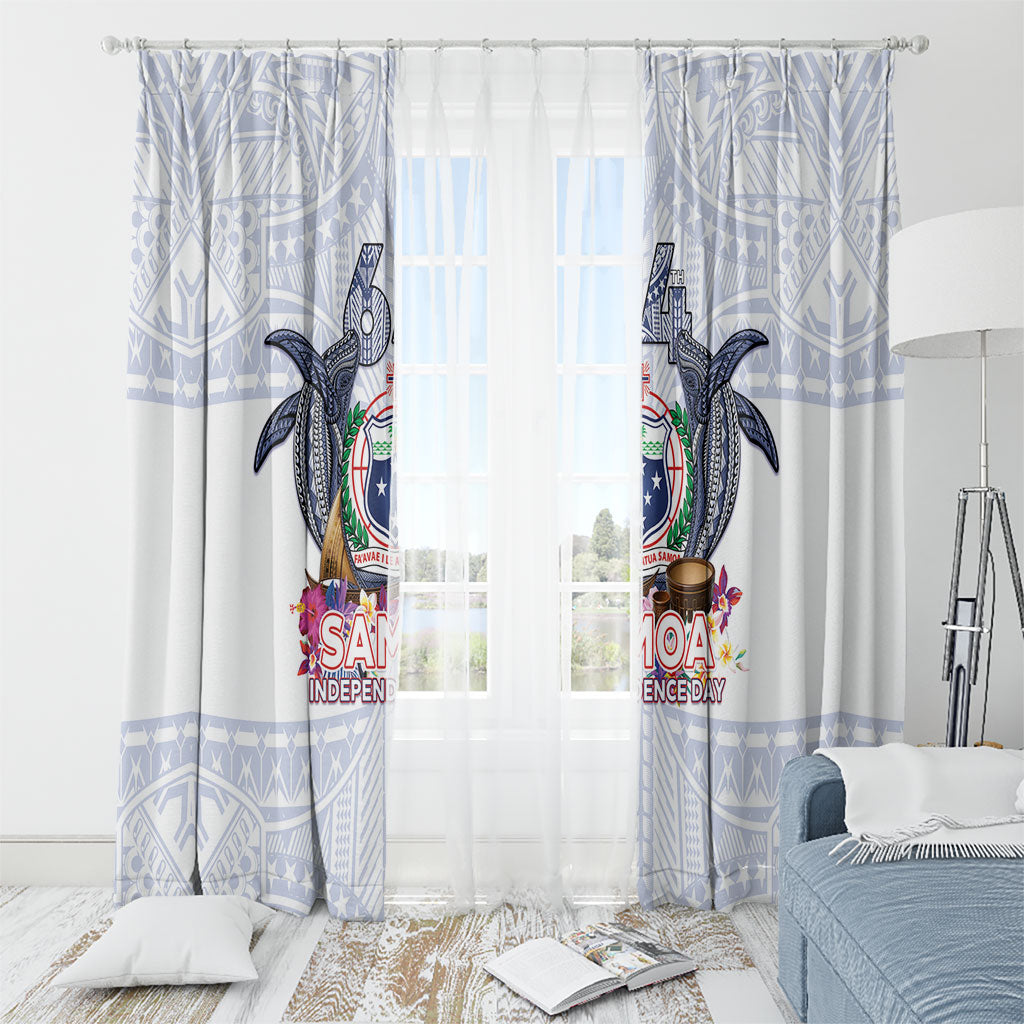 Samoa Independence Day Window Curtain Samoa United For A New Beginning LT05 - Polynesian Pride