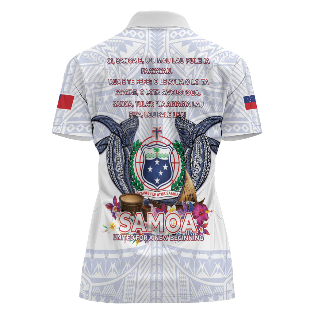 Samoa Independence Day Women Polo Shirt Samoa United For A New Beginning LT05 - Polynesian Pride