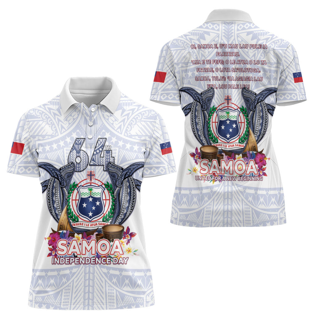 Samoa Independence Day Women Polo Shirt Samoa United For A New Beginning LT05 - Polynesian Pride