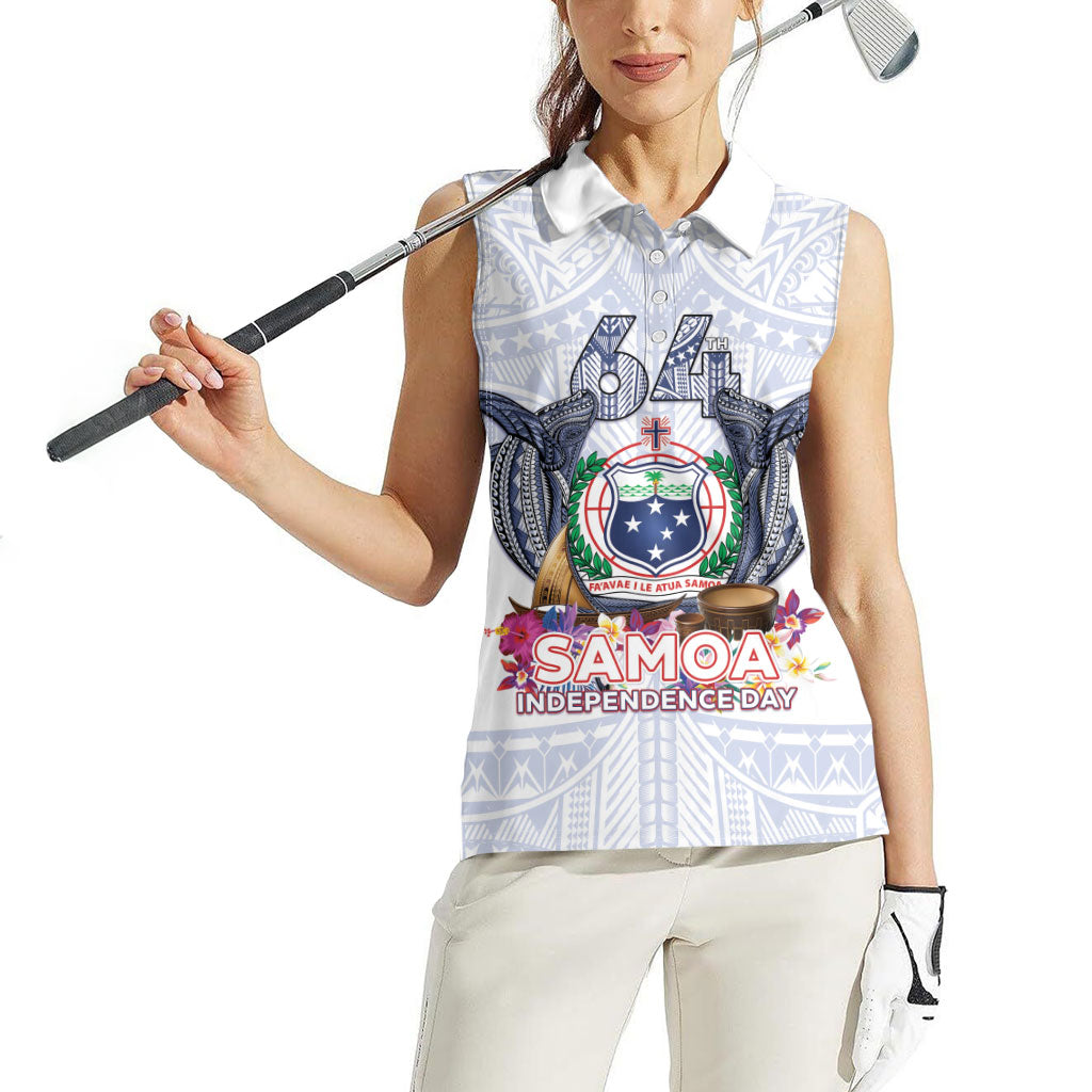 Samoa Independence Day Women Sleeveless Polo Shirt Samoa United For A New Beginning