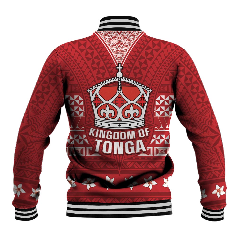 Tonga King Tupou VI Day Baseball Jacket Traditional Tongan Kupesi Pattern LT05 - Polynesian Pride