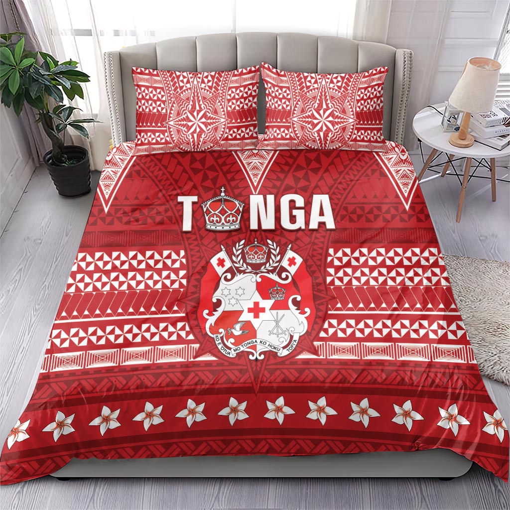 Tonga King Tupou VI Day Bedding Set Traditional Tongan Kupesi Pattern LT05 - Polynesian Pride