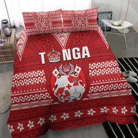 Tonga King Tupou VI Day Bedding Set Traditional Tongan Kupesi Pattern LT05 - Polynesian Pride