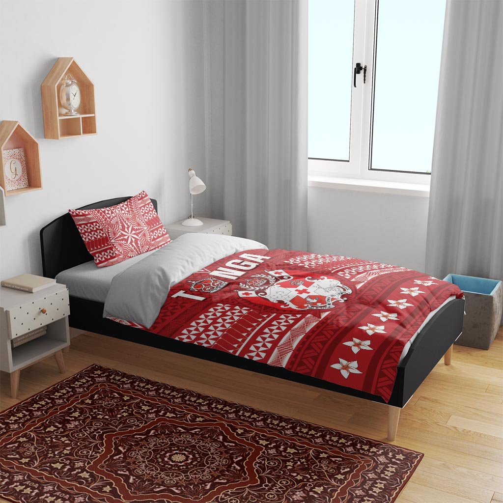 Tonga King Tupou VI Day Bedding Set Traditional Tongan Kupesi Pattern LT05 - Polynesian Pride