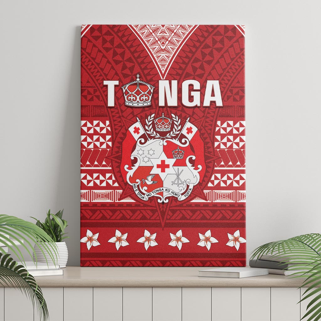 Tonga King Tupou VI Day Canvas Wall Art Traditional Tongan Kupesi Pattern LT05 - Polynesian Pride